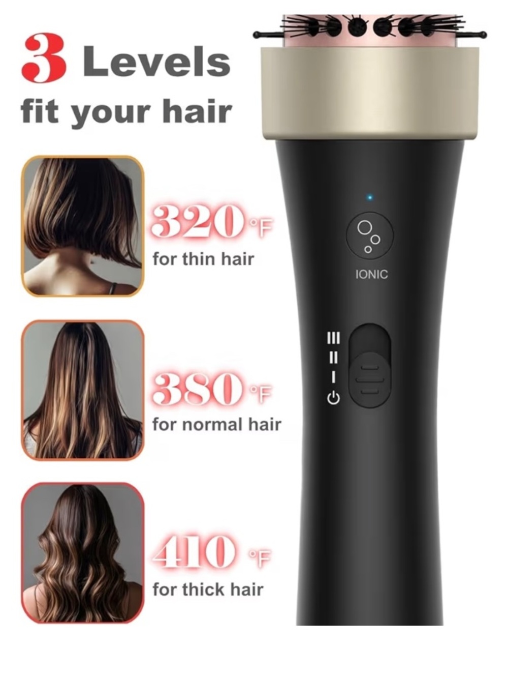 Ionic Thermal Brush,1.5 Inch,Volume Styling Round Brush - Picture 8 of 10